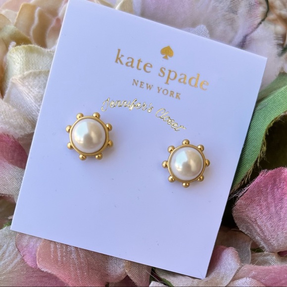 NWT ♠️ Kate Spade Pearl Stud Earrings - Picture 6 of 6